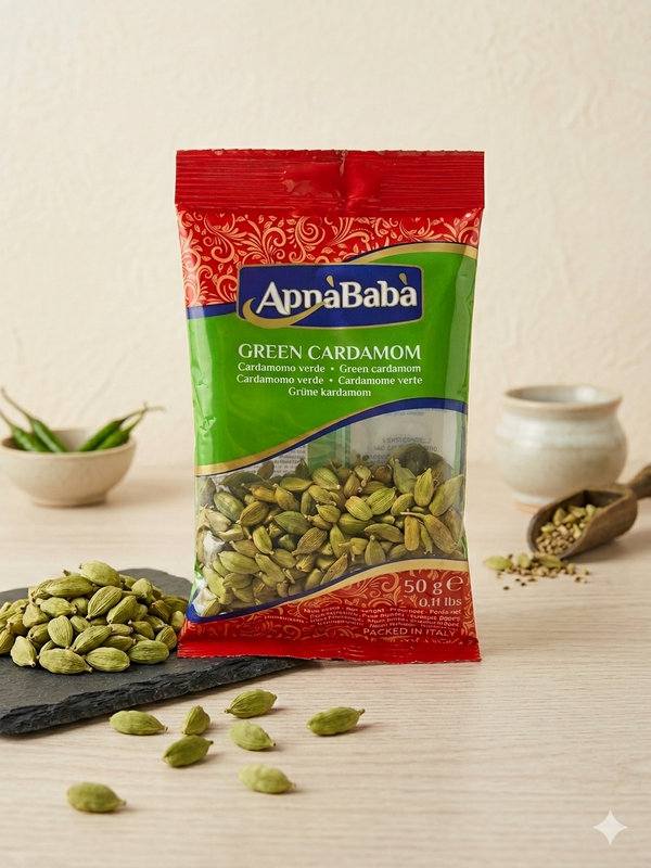 Apnababa Green Cardamom (50g)