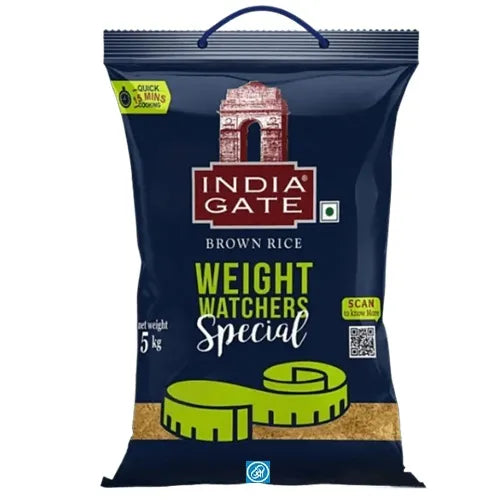 Riz brun India Gate (5 kg) | Spécial Santé | Riche en fibres