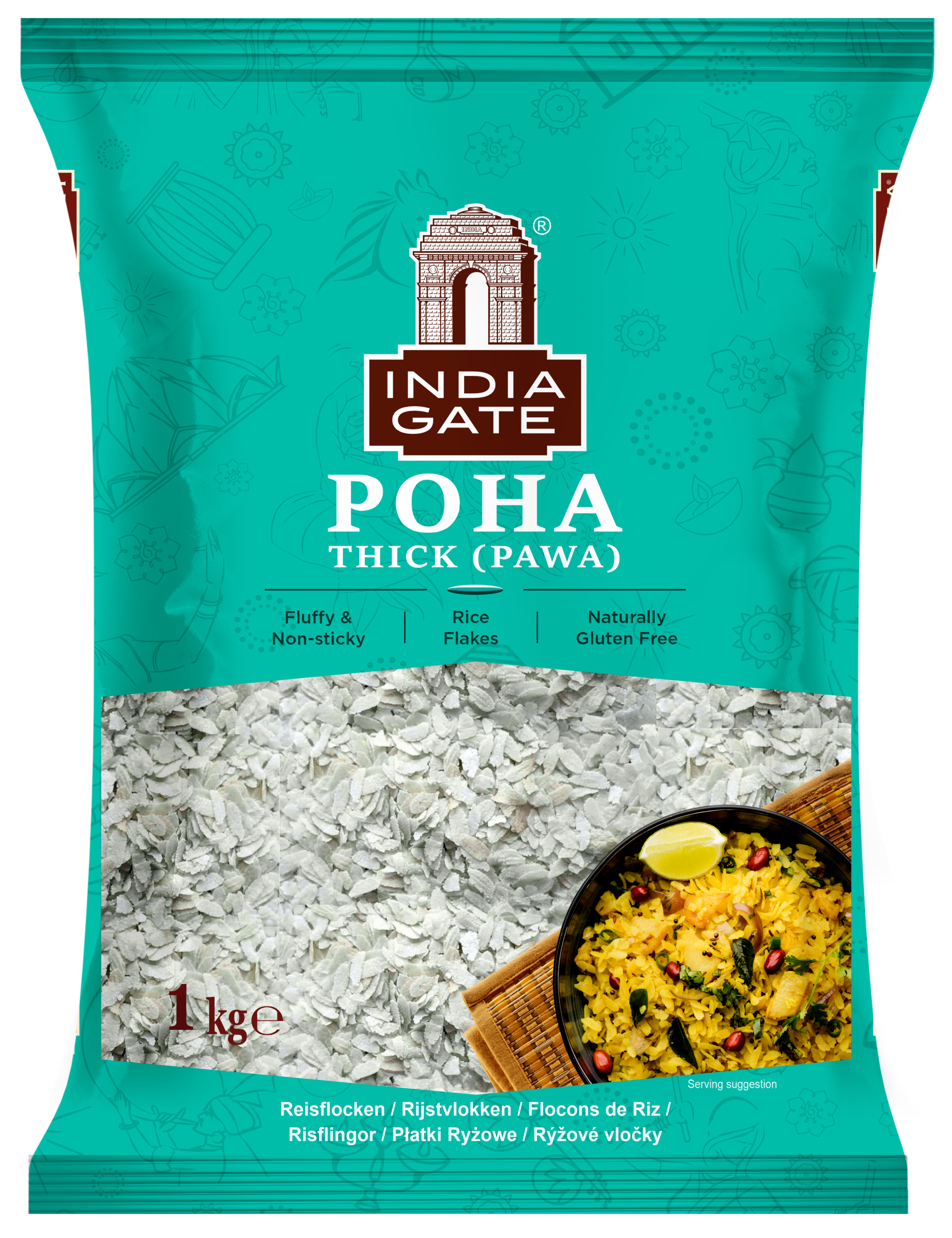 India Gate Poha Thick (1 Kg)