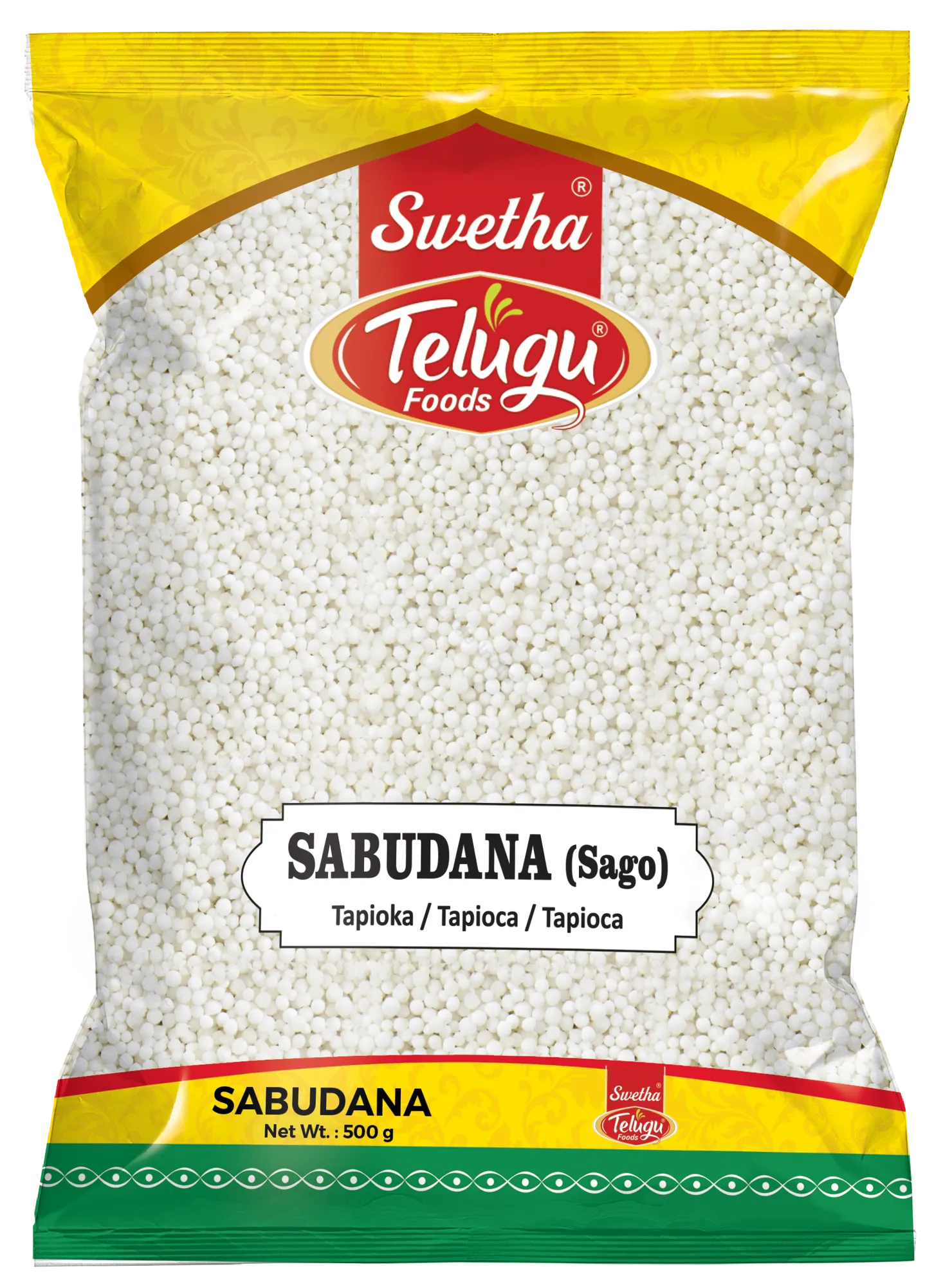 Swetha Telugu Foods Sabudana (500g)