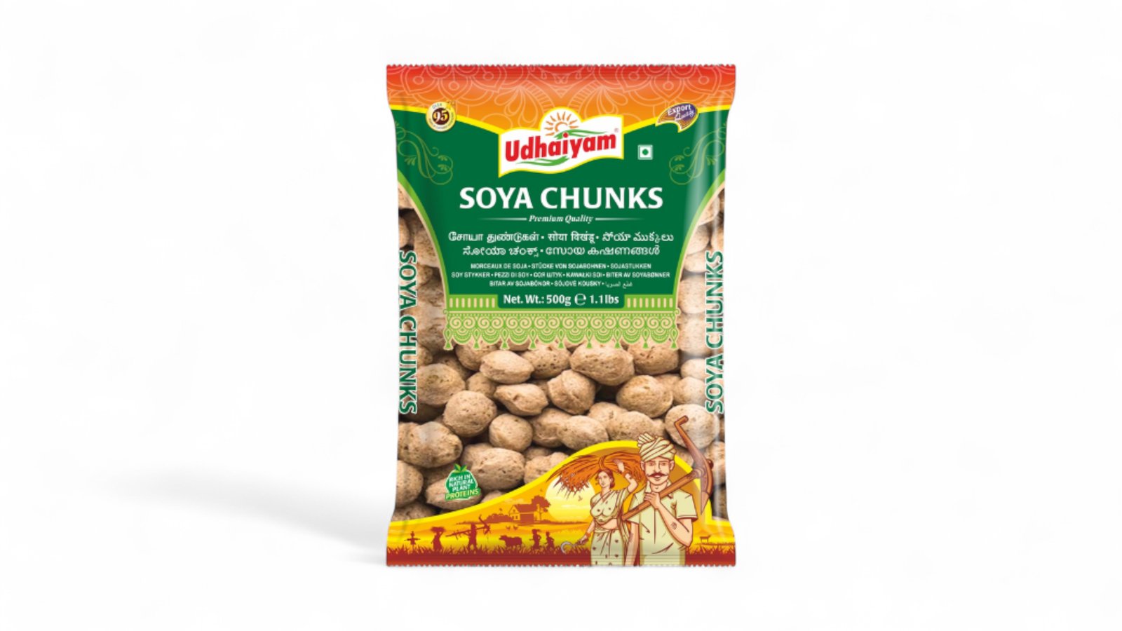 Udhaiyam Sojastücke (500g)