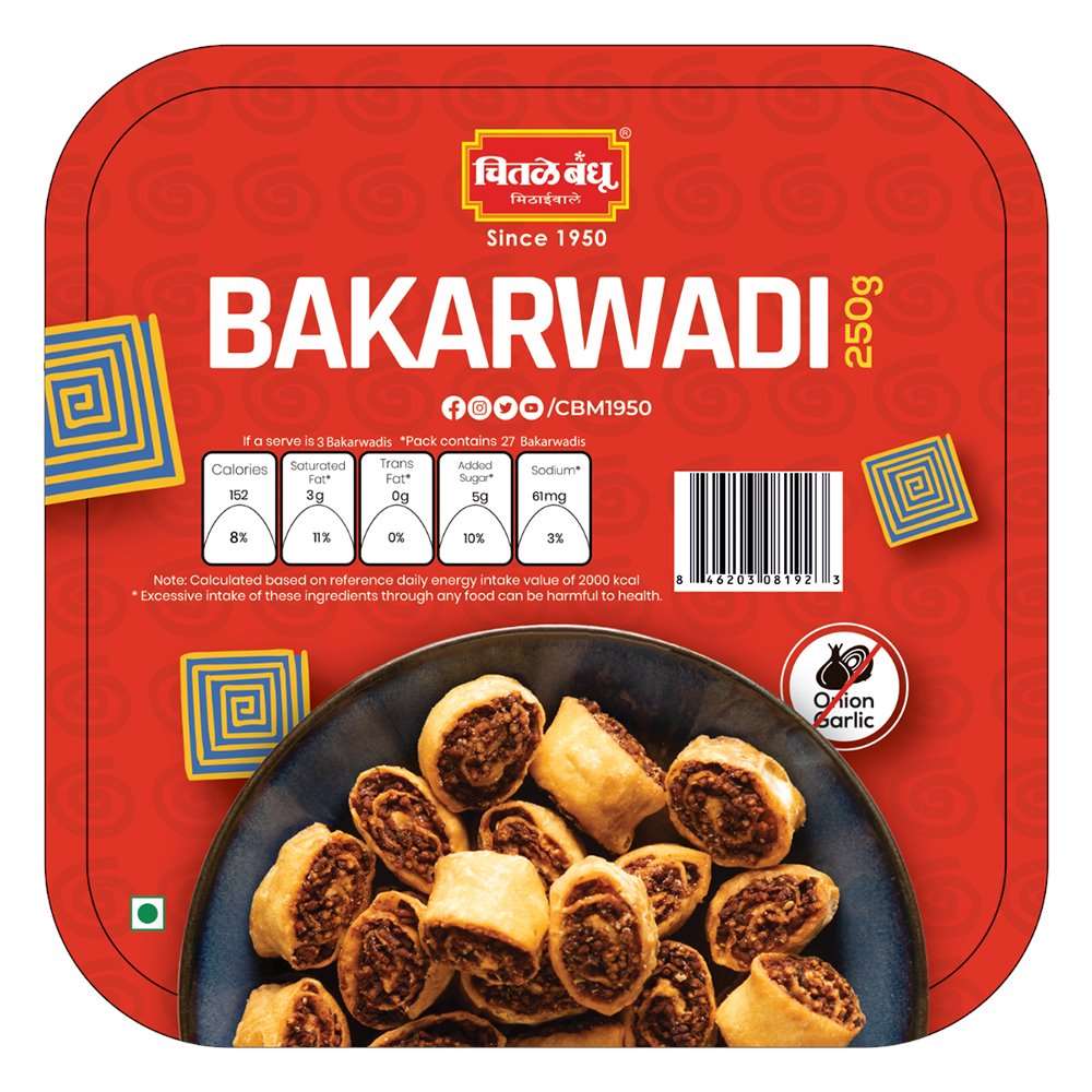 Boîte Chitale Bandhu Bakarwadi (250g)