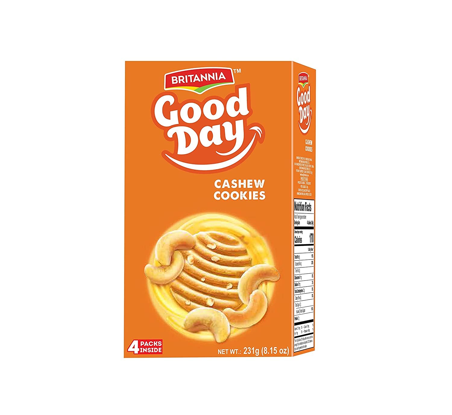 Biscuits Britannia Good Day (Paquet familial) (231 g)