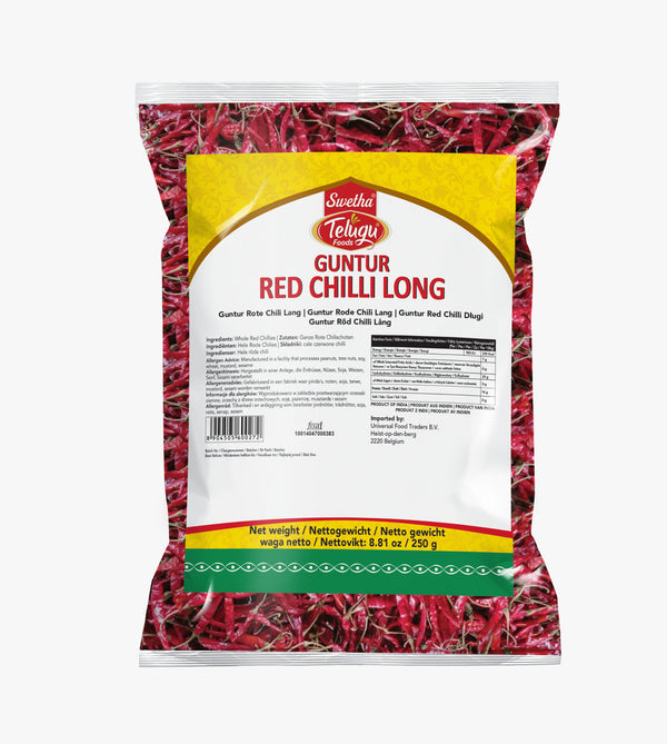 Telugu Foods Guntur Red Chilli (Long) (250g)