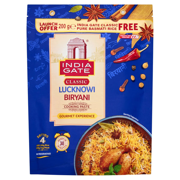 India Gate Classic Lucknowi Biryani Cooking Paste (200g)