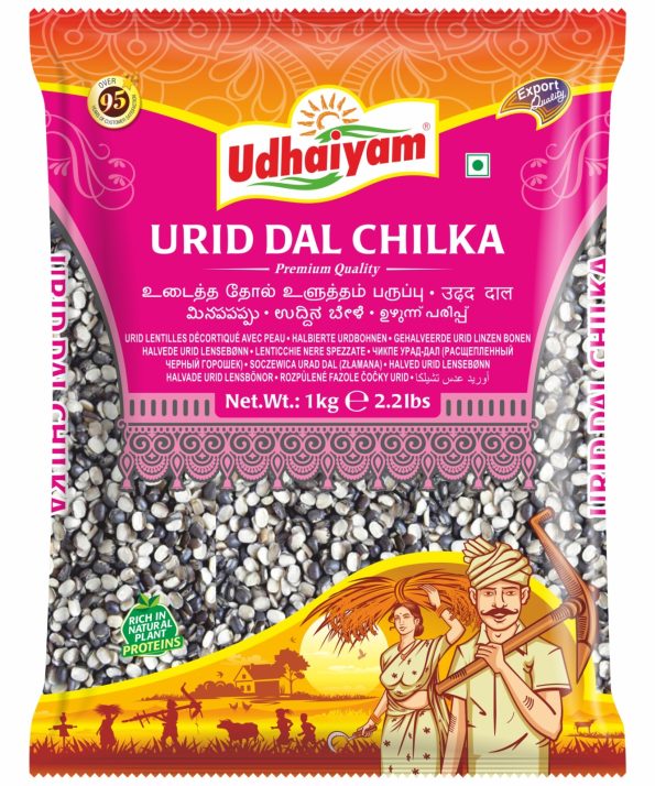 Udhaiyam Black Urid Dal Chilka (1 kg)